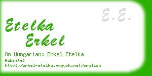 etelka erkel business card